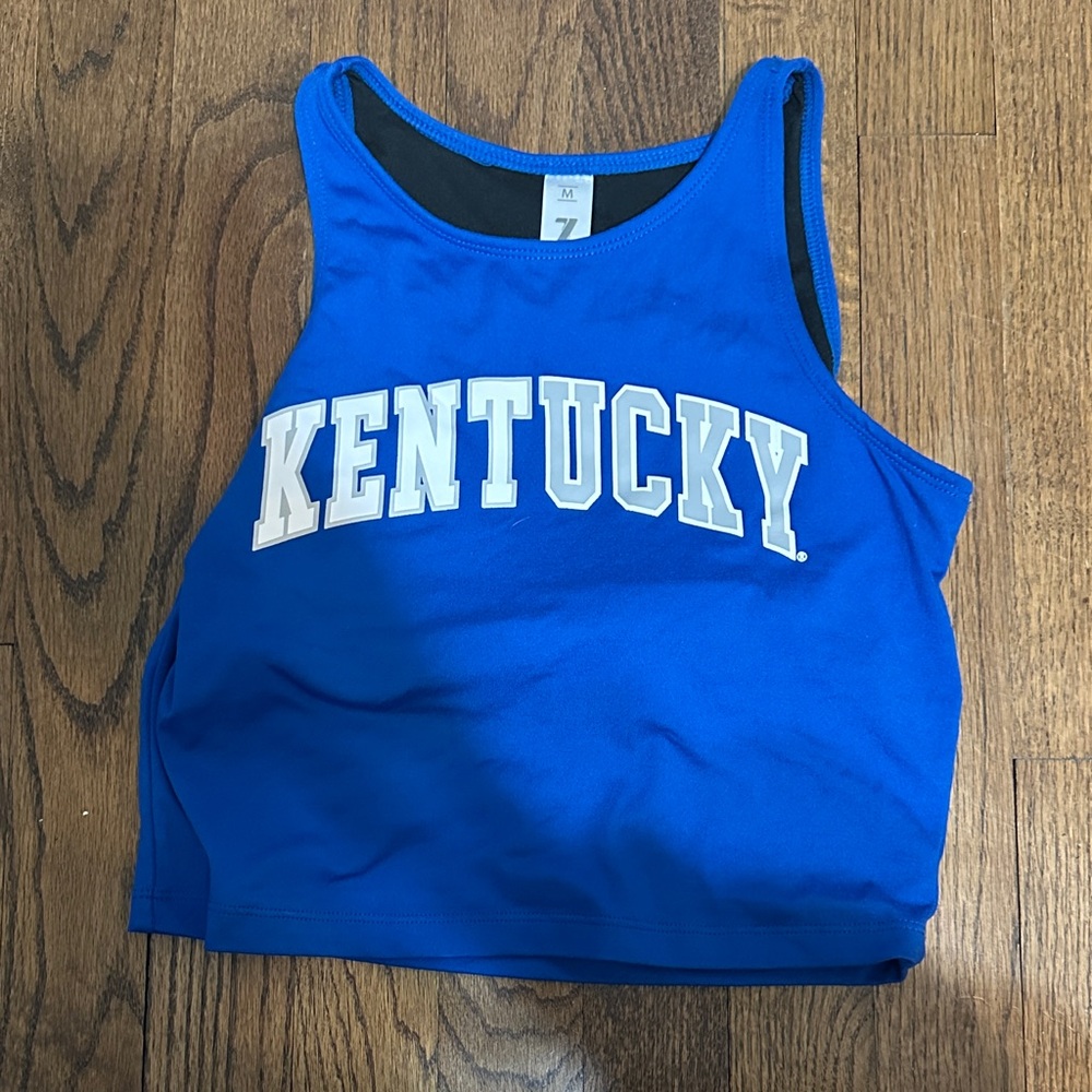 Kentucky Blue Crop Tank Top